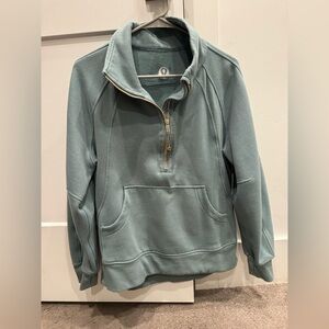 Lululemon Athletica Teal Oversized Scuba Pullover